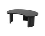 Salontafel Firenze 125 cm boon vorm - Zwart, Huis en Inrichting, Ophalen of Verzenden, Nieuw