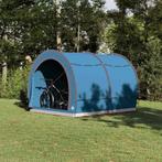 vidaXL Fietstent met dak met opslag Blauw 256 x 222 x 182 cm, Verzenden, Nieuw