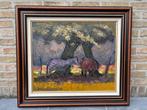 Jules Demeulemeester (1920-2017) - Rustende boerenpaarden