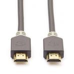 HDMI kabel 2.1 | Nedis | 2 meter (8K@60Hz, HDR, Antraciet), Audio, Tv en Foto, Audiokabels en Televisiekabels, Verzenden, Nieuw