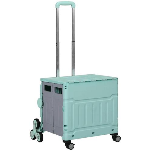TRUUSK Opvouwbare Boodschappentrolley Tot 80 Kg Draagbaar Me, Caravans en Kamperen, Bolderkarren, Nieuw, Verzenden
