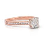Ring - 18 karaat Roségoud, Witgoud - 1.24ct. tw. Diamant, Nieuw