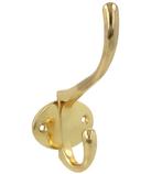 Kapstokhaak 135x58 mm zamak goud, Huis en Inrichting, Verzenden, Nieuw