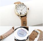Kinderhorloge - rabbit - konijn - licht bruin leren bandje, Sieraden, Tassen en Uiterlijk, Horloges | Heren, Verzenden, Nieuw