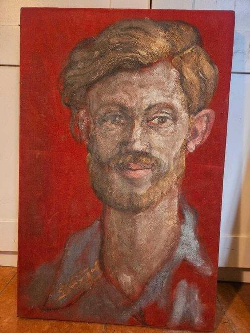 Escuela expresionista (XX) - Portrait of a gentleman, Antiek en Kunst, Kunst | Schilderijen | Klassiek