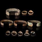Oud Collectie bronzen armbanden en vingerringen (Zonder, Antiek en Kunst