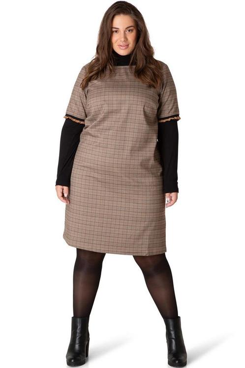 Yesta ruit Jurk Bindy 105CM Maat:, Kleding | Dames, Jurken, Overige kleuren, Nieuw, Verzenden