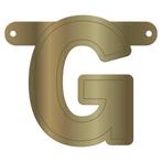 Banner letter g metallic goud | Nieuw! | Letterbanner, Hobby en Vrije tijd, Nieuw, Verzenden