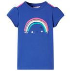 vidaXL Kindershirt 92 kobaltblauw, Verzenden, Nieuw