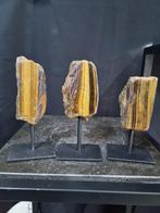 Schitterende set van Tijgeroog op luxe standaard Vrije vorm-, Verzamelen, Mineralen en Fossielen