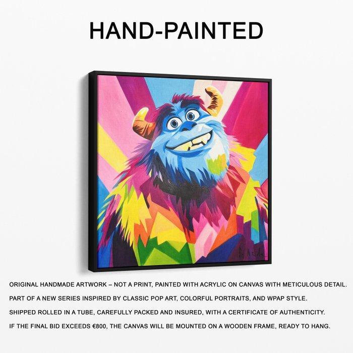 DR HIDE - (100% Hand-painted) Sulley Monster Inc, Antiek en Kunst, Kunst | Schilderijen | Modern