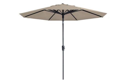 Madison Paros 2 parasol 300 cm. - Ecru, Tuin en Terras, Parasols, Stokparasol, Nieuw, Kantelbaar, Verzenden