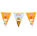 Vlaggenlijn Welkom Sint en Piet 10M Dubbelzijdig, Diversen, Sinterklaas, Verzenden, Nieuw