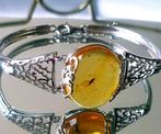 Zeldzame zilveren armband met Baltisch amber fossiele, Verzamelen