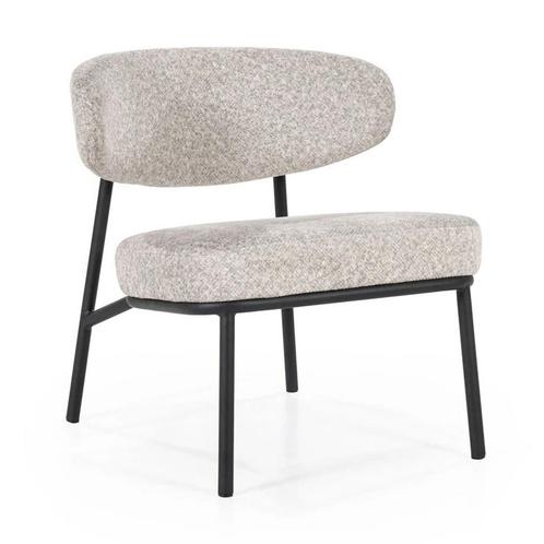 *WOONWINKEL* By-Boo Jari Scandinavische Fauteuil Stof Beige, Huis en Inrichting, Fauteuils, Nieuw, Stof, Verzenden