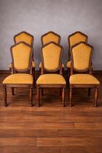 Stoel (6) - Hout, Textiel - Set van 6 stoelen