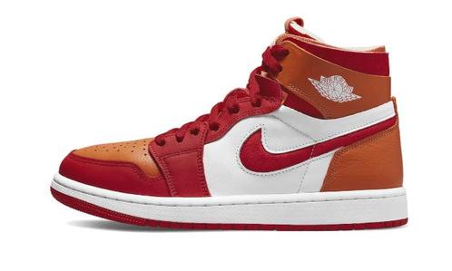 Air Jordan 1 High Zoom Air CMFT Fire Red Hot Curry - 40.5, Kleding | Dames, Schoenen, Rood, Nieuw, Sneakers of Gympen, Verzenden