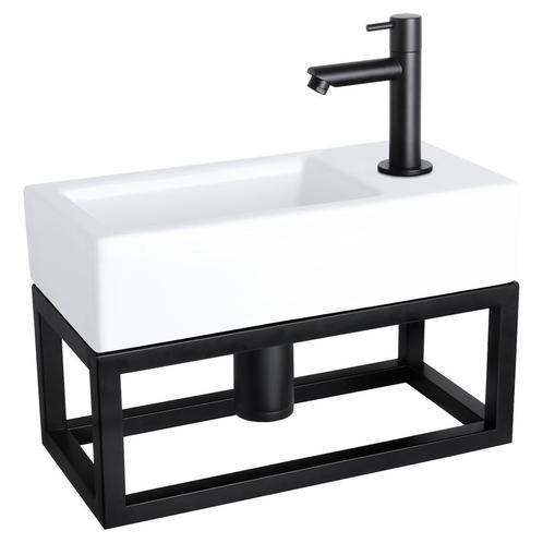 Fonteinset Differnz Helios Met Handoekrek 37.5x18.5x9.5 cm, Doe-het-zelf en Verbouw, Sanitair, Overige typen, Nieuw, Ophalen of Verzenden