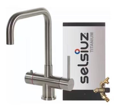 Selzius kokendwaterkraan Push & Turn RVS 3-in-1 -, Huis en Inrichting, Keuken | Keukenbenodigdheden, Nieuw, Ophalen of Verzenden