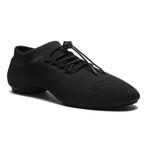 Jazz Sneaker Zwart - Danssneakers Suede Splitzool - Elastisc, Verzenden, Nieuw