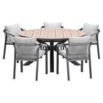 Garden Impressions Tarera tuinset 6-delig taupe - Tulli, Tuin en Terras, Tuinsets en Loungesets, Verzenden, Nieuw