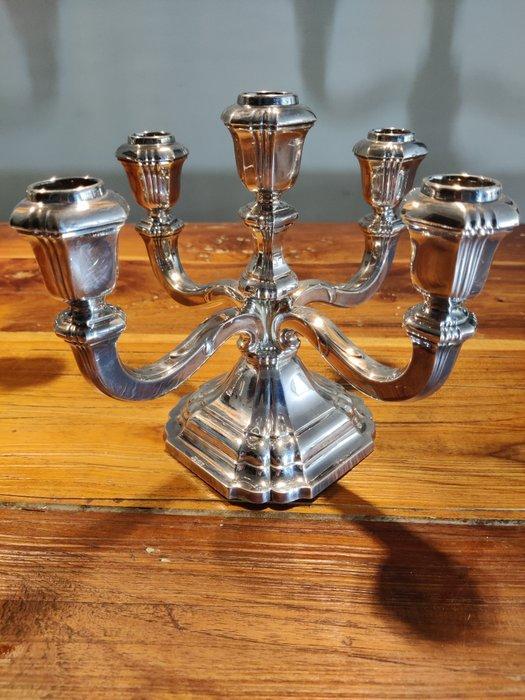 Kandelaar (3) - Zilver - Set van drie kandelaars, Antiek en Kunst, Antiek | Goud en Zilver