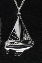 Zilveren Zeilboot ketting hanger, Sieraden, Tassen en Uiterlijk, Verzenden, Nieuw