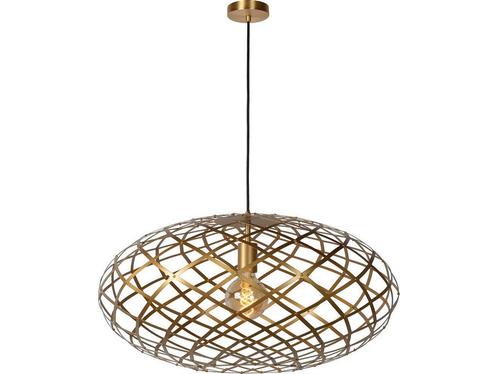 Lucide WOLFRAM - Hanglamp - Ø 65 cm - 1xE27 - Mat Goud /, Huis en Inrichting, Woonaccessoires | Overige, Zo goed als nieuw, Verzenden