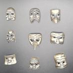 Maschere veneziane argento - Miniatuur figuur -  (9) -