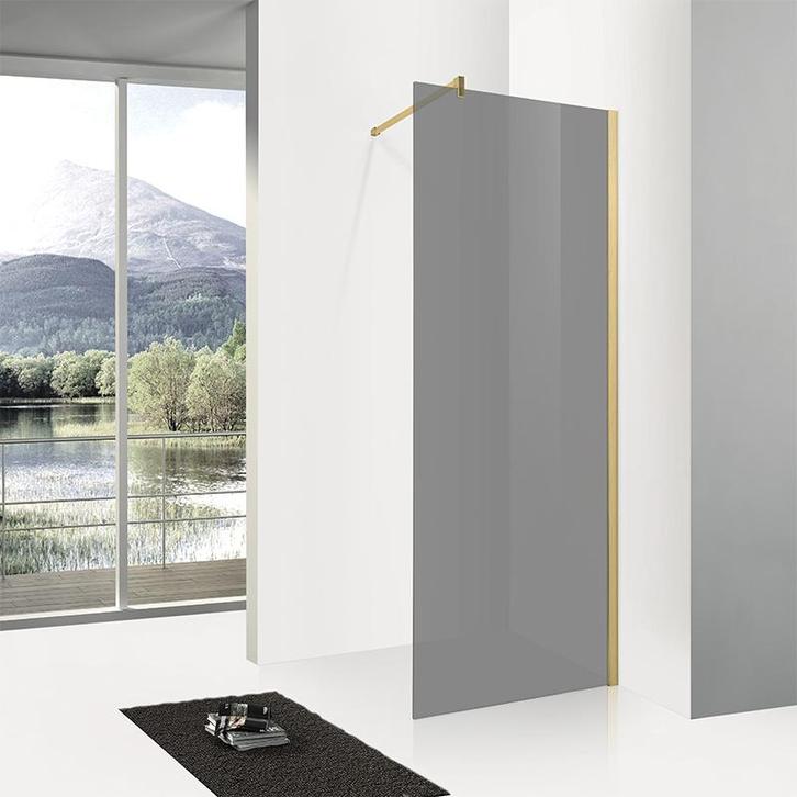 Sani Royal Douchewand Rookglas Easy Clean Anti, Doe-het-zelf en Verbouw, Sanitair