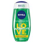 Nivea Douche gel  Love Adventure Aloe Vera - 250  ml, Nieuw, Ophalen of Verzenden