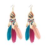 Fako Bijoux® - Oorbellen - Bohemian - Veren, Blaadjes &, Verzenden, Nieuw
