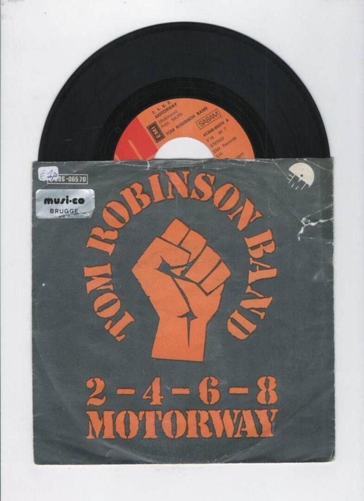 Tom Robinson Band – 2-4-6-8 Motorway / I Shall Be Released (, Cd's en Dvd's, Vinyl Singles, Ophalen of Verzenden