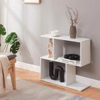 Bijzettafel Koxjö staand rek 57x60x20 cm wit [en.casa], Huis en Inrichting, Tafels | Bijzettafels, Verzenden, Nieuw