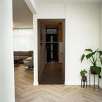 Stalen Binnendeur - 3 Vlaks - Brons - Rook glas - Met slot, Doe-het-zelf en Verbouw, Deuren en Horren, Minder dan 80 cm, Binnendeur