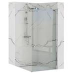 REA Douchewand - Veiligheidsglas - Chroom - 120 cm - Anti..., Ophalen of Verzenden, Nieuw