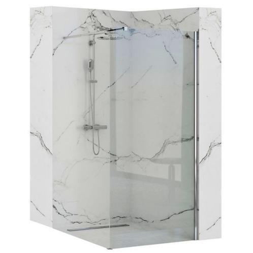 REA Douchewand - Veiligheidsglas - Chroom - 120 cm - Anti..., Doe-het-zelf en Verbouw, Sanitair, Nieuw, Ophalen of Verzenden