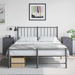 vidaXL Nachtkastjes 2 st 34,5x39x62 cm staal, Verzenden, Nieuw, Metaal of Aluminium