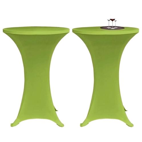 vidaXL Tafelhoes stretch 2 stuks 60 cm groen, Tuin en Terras, Tuinmeubel-accessoires, Nieuw, Verzenden