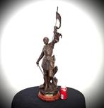 Joseph Berthoz (XIX) - - sculptuur, Jeanne dArc au Combat, Antiek en Kunst, Antiek | Keramiek en Aardewerk
