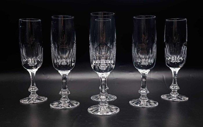 Daum - Champagne fluitje (5) - Chinon - Kristal - calici da, Antiek en Kunst, Antiek | Meubels | Tafels
