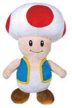 SAN-EI World of Nintendo Super Mario Pluche-Toad 28CM, Ophalen of Verzenden, Nieuw