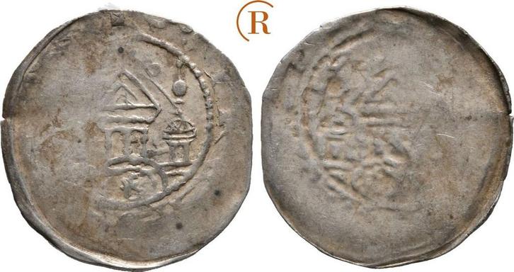 Pfennig Wuerzburg Bistum: Gottfried von Spitzenberg Helfe..., Postzegels en Munten, Munten | Europa | Niet-Euromunten, Verzenden