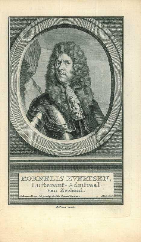 Portrait of Cornelis Evertsen the Youngest, Antiek en Kunst, Kunst | Etsen en Gravures