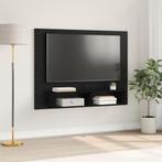 vidaXL Wand TV Kast Zwart eiken 120 x 23.5 x 90 cm Bewerkt, Huis en Inrichting, Kasten | Televisiemeubels, 100 tot 150 cm, Verzenden