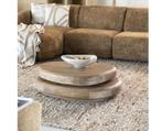 Salontafel Kabo 100x80cm - Donkerbruin | BY-BOO, Huis en Inrichting, Tafels | Salontafels, Ophalen of Verzenden, Nieuw