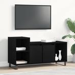 vidaXL Tv-meubel 100x35x55 cm bewerkt hout zwart, Huis en Inrichting, Kasten | Televisiemeubels, Minder dan 50 cm, Verzenden, Nieuw