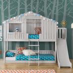 Kinderboomhutbed - 90x200cm - Wit, Kinderen en Baby's, Kinderkamer | Bedden, Verzenden, Nieuw