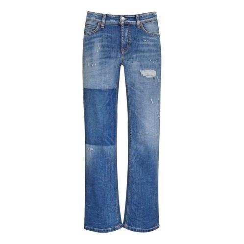 Cambio • blauwe Paris Straight Ancle destroy jeans • 36, Kleding | Dames, Broeken en Pantalons, Blauw, Nieuw, Maat 36 (S), Verzenden