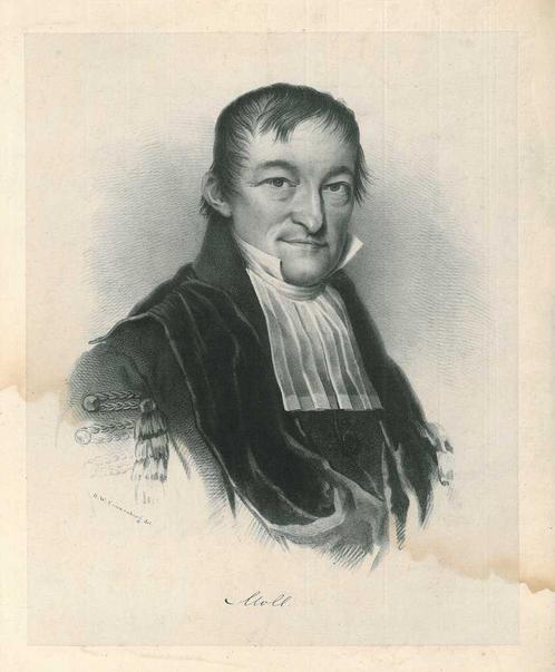 Portrait of Gerard Gerrit Moll, Antiek en Kunst, Kunst | Etsen en Gravures